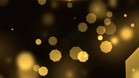 金色粒子光斑动画GIF图片
