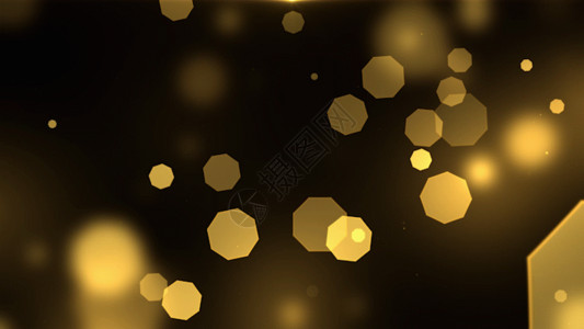 大黄蜂窝金色粒子光斑动画GIF高清图片