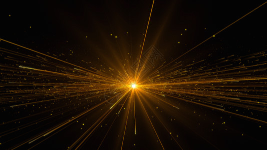 金色粒子光线动画GIF高清图片