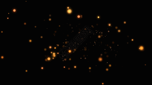 金色粒子颗粒动画GIF图片