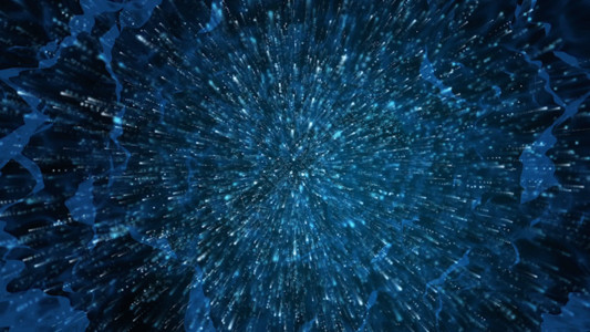 蓝色烟花蓝色粒子光线动画GIF高清图片