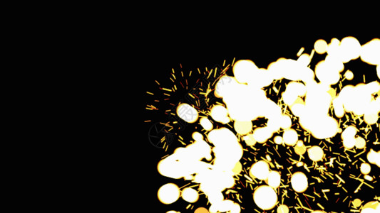 蓝色烟花粒子爆破动画GIF高清图片