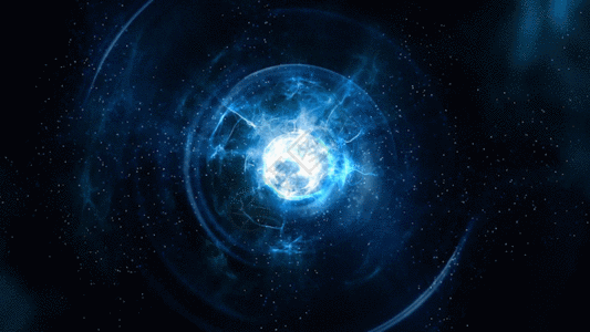 粒子光球动画背景GIF图片