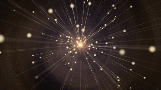 粒子光线散射动画GIF图片
