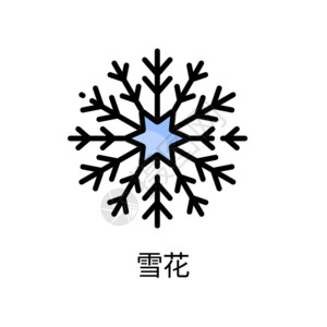 雪天气雪花图标GIF高清图片