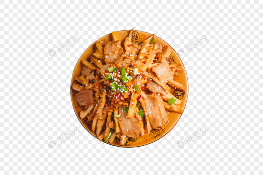 腊肉炒竹笋图片