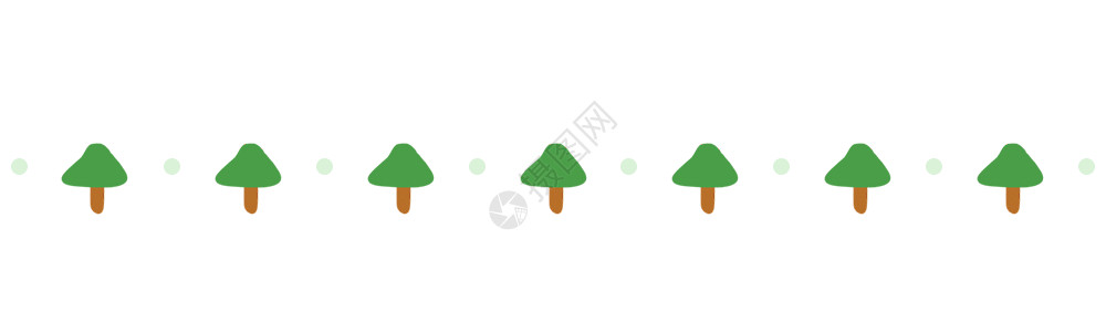 非洲森林绿色小树分割线gif动图高清图片