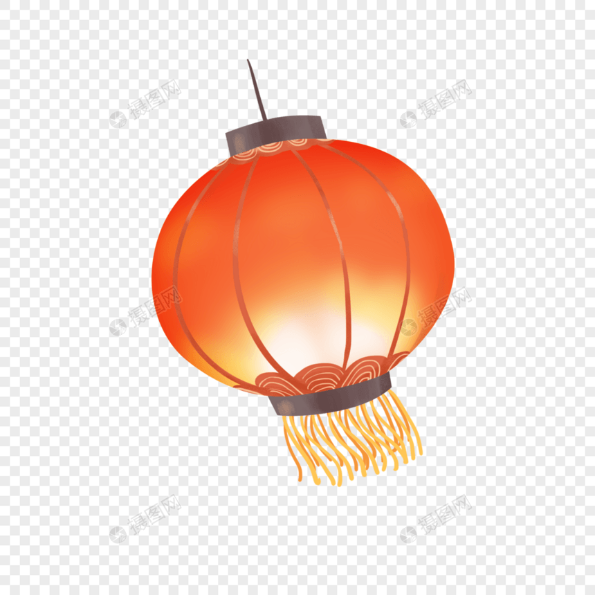 手绘中国风灯笼图片