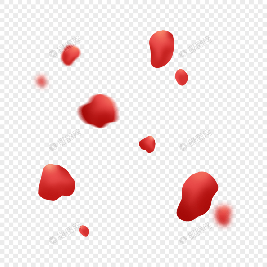 大红色玫瑰花瓣图片
