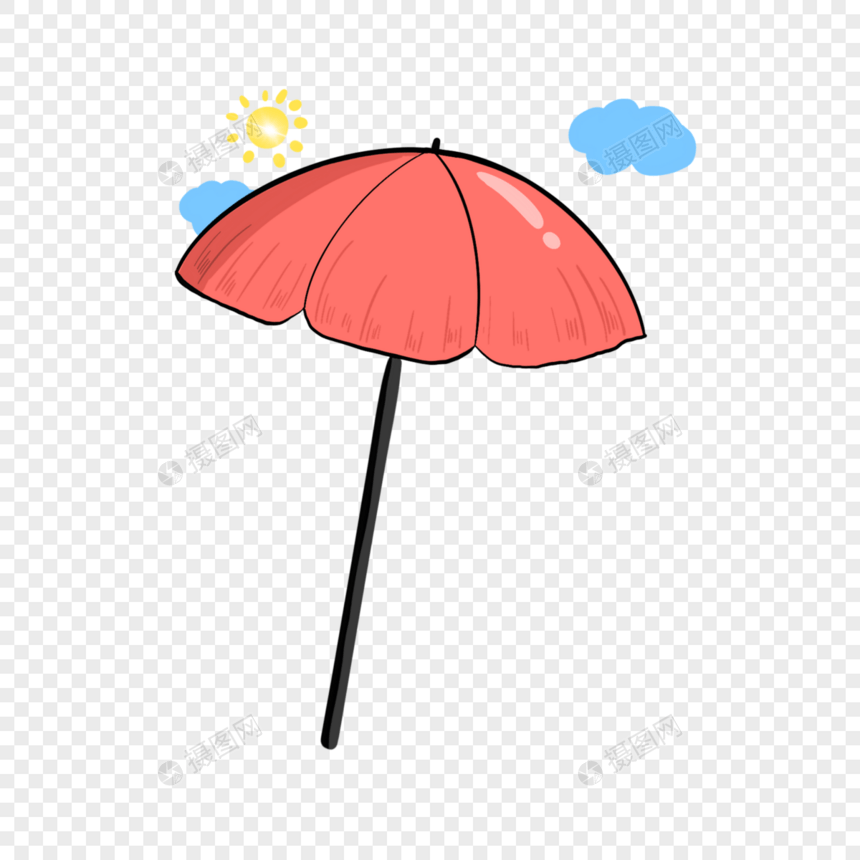 卡通遮阳伞图片