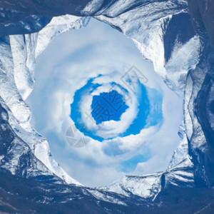 冰山蓝天冬季雪山gif高清图片