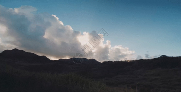 自然风景山山顶日出摄影GIF高清图片