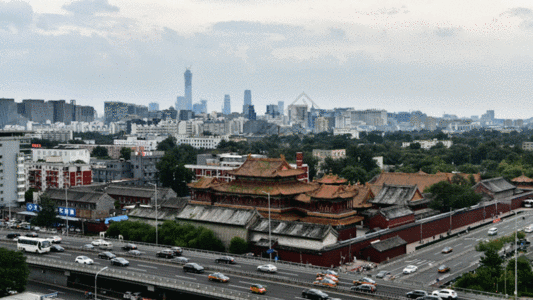 北京雍和宫延时摄影GIF图片
