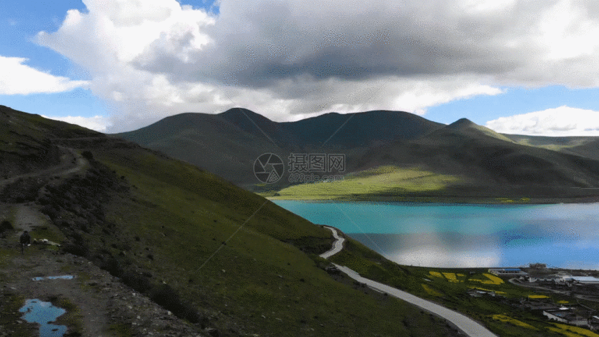 高原湖泊GIF图片