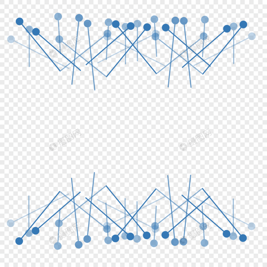 蓝色科技边框图片