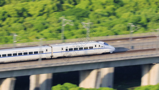 火车轨迹动车和谐号GIF高清图片