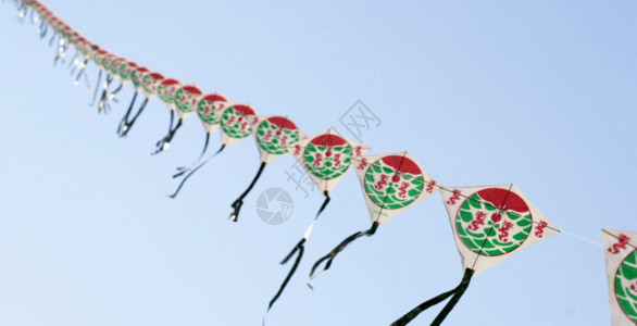 飞上天空的风筝风筝GIF高清图片