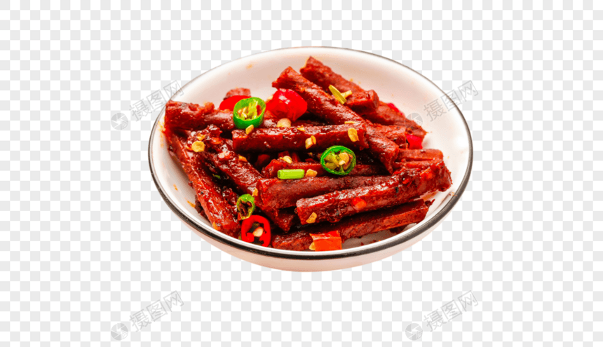 香辣牛肉条图片