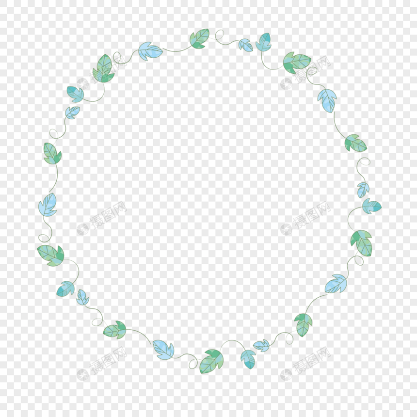 绿色藤蔓边框图片