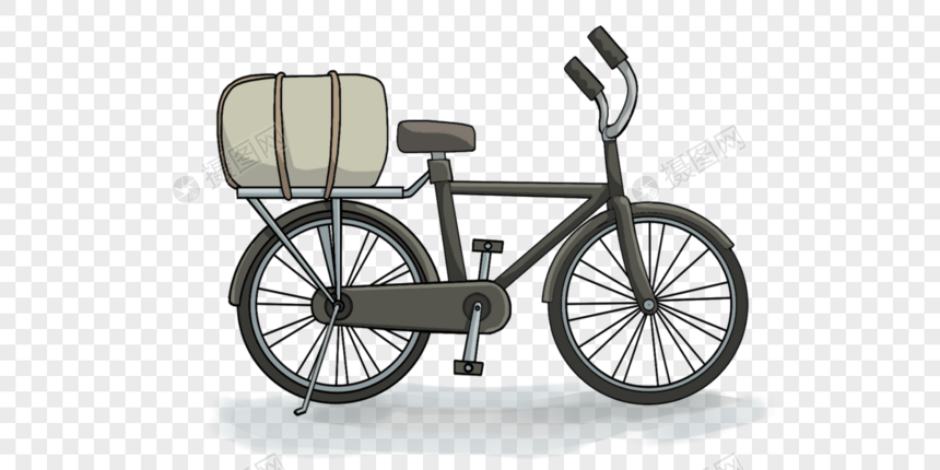 卡通自行车图片