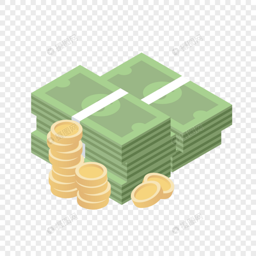 金钱资金图标免抠矢量插画素材图片