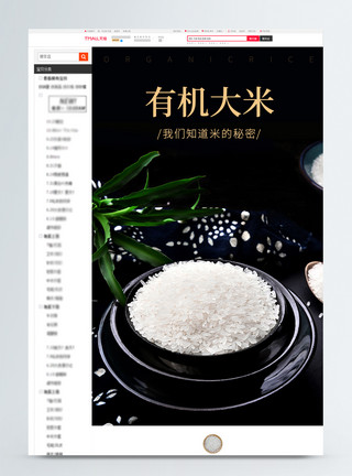 有机大米促销有机大米水稻电商详情页模板