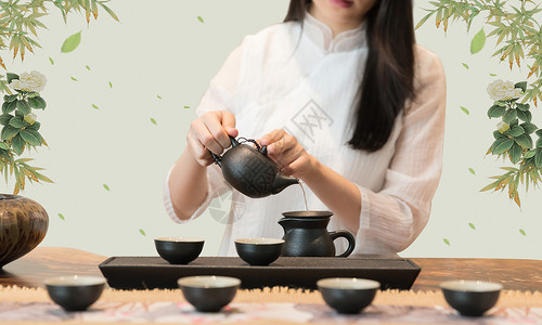 中国茶文化复古高清图片素材