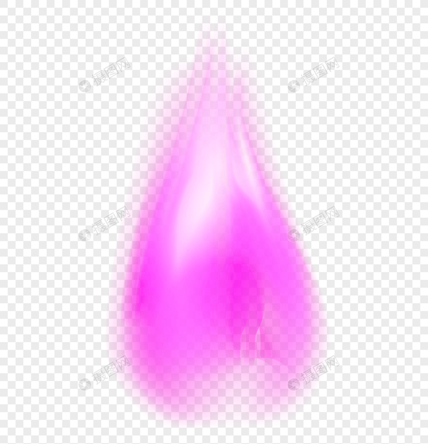 紫色水滴状效果光效图片