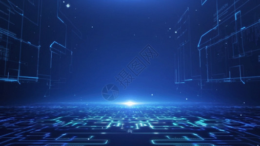 科技模板科技传输信息空间背景GIF高清图片