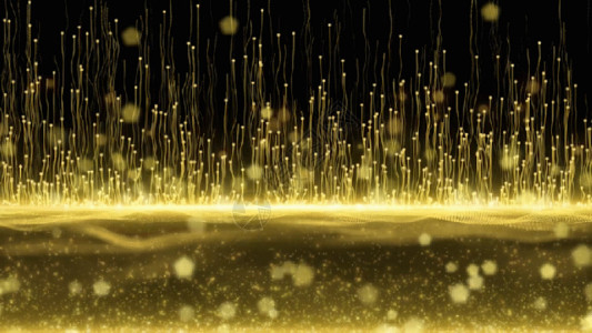 金色大气粒子gif高清图片