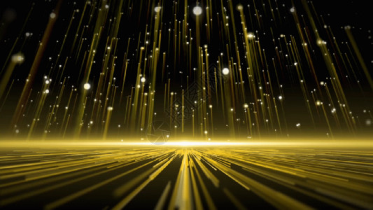 金色龙年大气舞台大气金色光线粒子背景gif高清图片