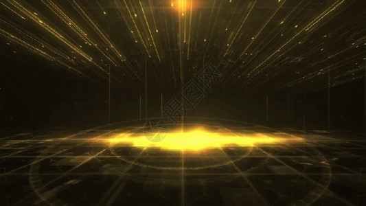光晕和光影漂浮素材大气的金色粒子gif高清图片