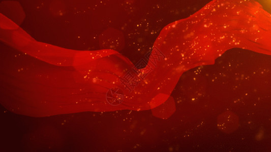 红绸素材库大气红绸舞台背景GIF高清图片