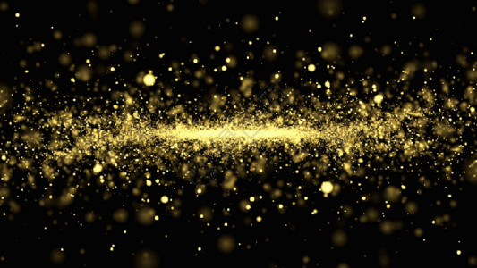 金色粒子雨背景元素GIF高清图片
