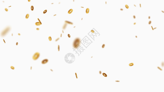 谷物豆类金币下落GIF高清图片