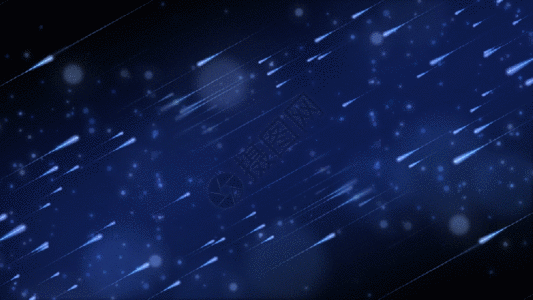 蓝色粒子流星GIF图片