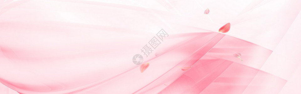 白色线条花卉浪漫粉色背景设计图片