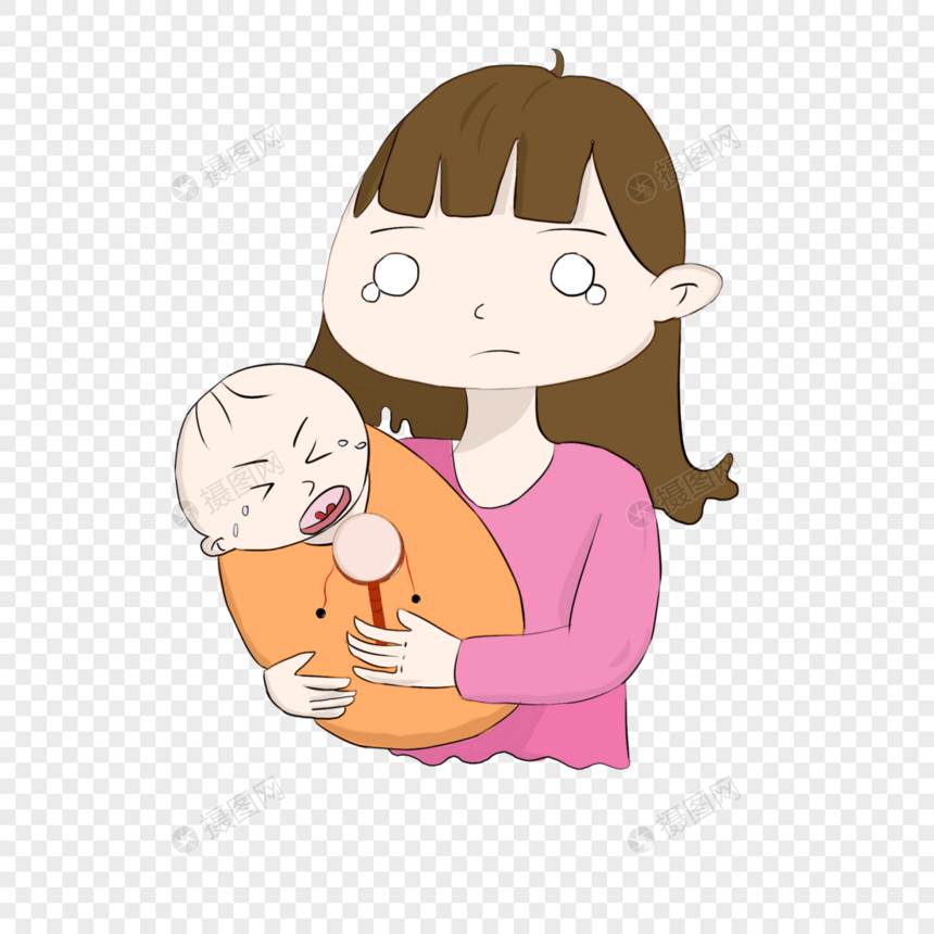 抱着婴儿的妈妈图片