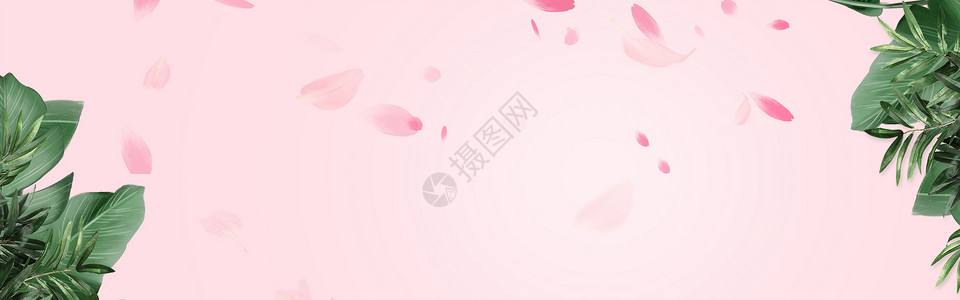 清新粉色背景背景图片