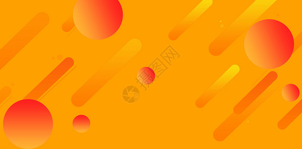 橘色小汽车橘色几何背景设计图片