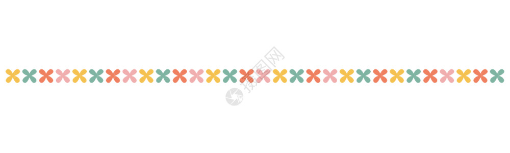 彩色糖果装饰彩色花朵分割线gif高清图片