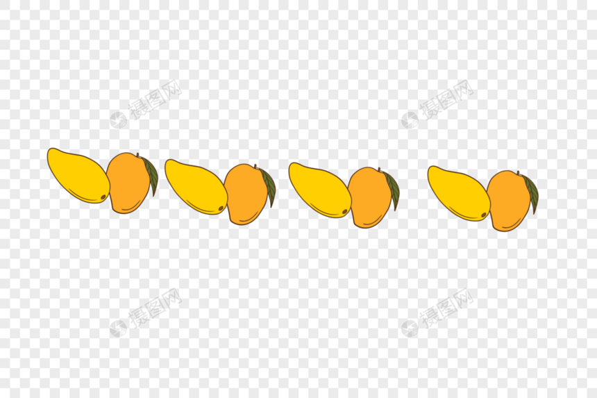 芒果分割线图片