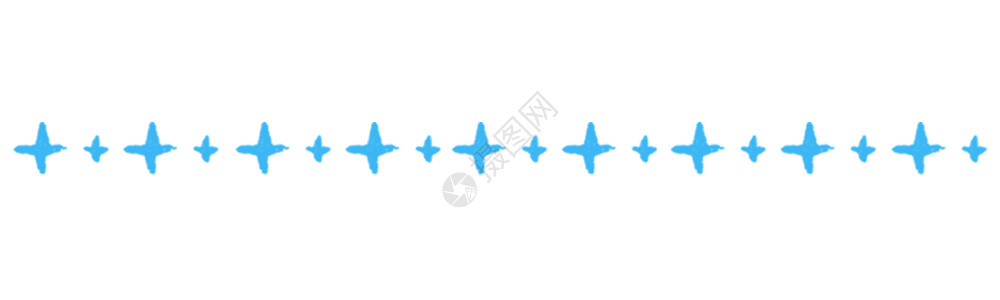 飞机手绘十字星蓝色分割线gif高清图片