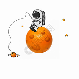 橘子详情创意橘子星球gif高清图片