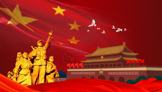 中国梦我的梦建军节设计图片