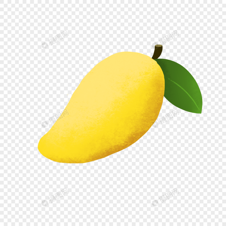 金黄色芒果水果素材图片