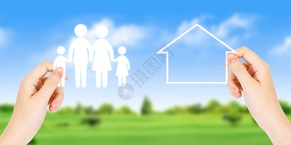 家庭保险背景图片