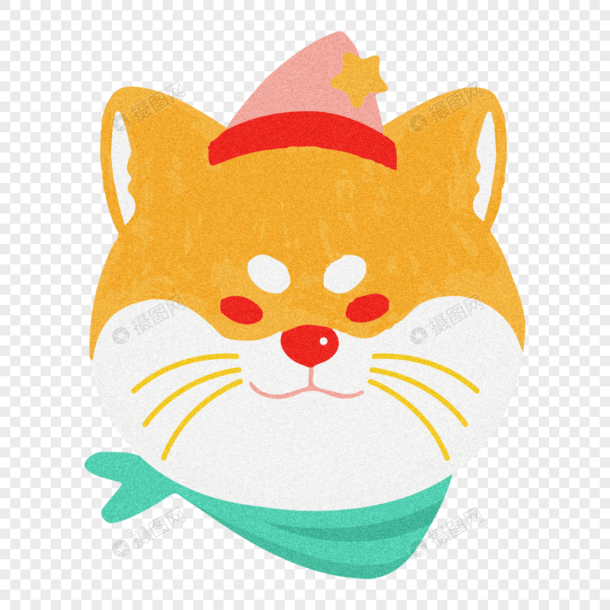 冷酷猫咪头像表情包插画设计图片