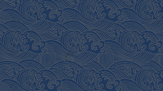 蓝色中国风祥云蓝色中式纹理背景设计图片