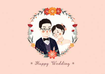 婚纱抠图结婚纪念日花卉背景请柬gif高清图片